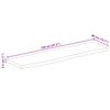 vidaXL Dessus de table &agrave; bord vivant 120x40x2,5cm bois massif manguier