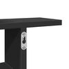 vidaXL &Eacute;tag&egrave;res murales 2 pcs noir 50x12x50 cm bois d'ing&eacute;nierie