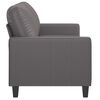 vidaXL Canap&eacute; &agrave; 2 places Gris 140 cm Similicuir