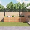 vidaXL Lit sur&eacute;lev&eacute; de jardin 320x40x77 cm Acier galvanis&eacute; Argent&eacute;