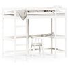 vidaXL Lit superpos&eacute; sans matelas blanc 90x190 cm bois de pin massif