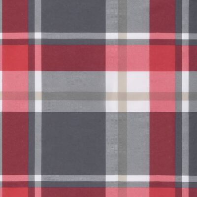 vidaXL Coussins de palette lot de 3 motif à carreaux rouge tissu