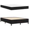 vidaXL Cadre de lit avec matelas Noir 160 x 200 cm tissu