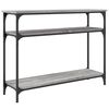 vidaXL Table console sonoma gris 100x29x75 cm bois d'ing&eacute;nierie