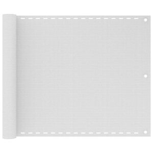 vidaXL &Eacute;cran de balcon en PEHD 75x400 cm Blanc