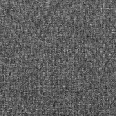 vidaXL Tête de lit avec oreilles Gris foncé 93x16x118/128 cm Tissu