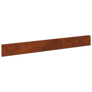 vidaXL Bordure de Pelouse 20 pc 100 x 12 cm Acier Rouill&eacute;