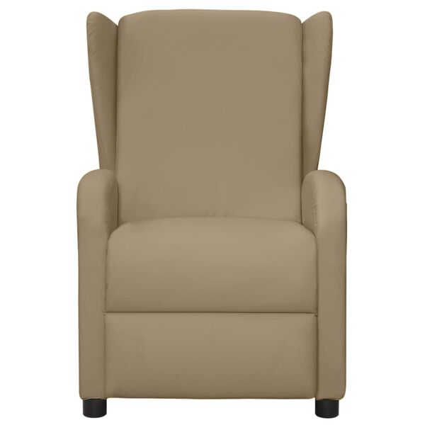vidaXL Fauteuil inclinable Cappuccino Similicuir