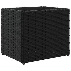 vidaXL Jardini&egrave;re noir 36x30x32 cm r&eacute;sine tress&eacute;e
