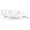 vidaXL Lit coulissant sans matelas blanc 2x(90x190) cm