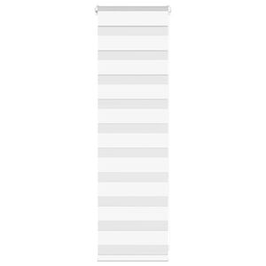 vidaXL Store z&egrave;bre blanc 40x100 cm largeur du tissu 35,9 cm polyester