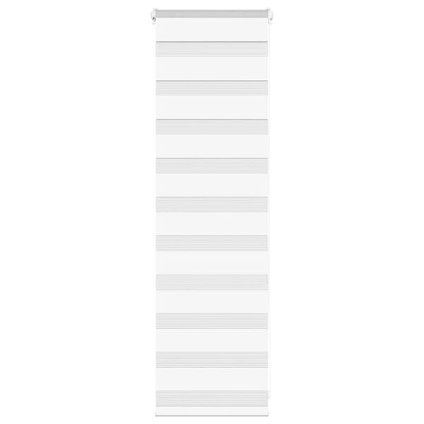 vidaXL Store z&egrave;bre blanc 40x100 cm largeur du tissu 35,9 cm polyester