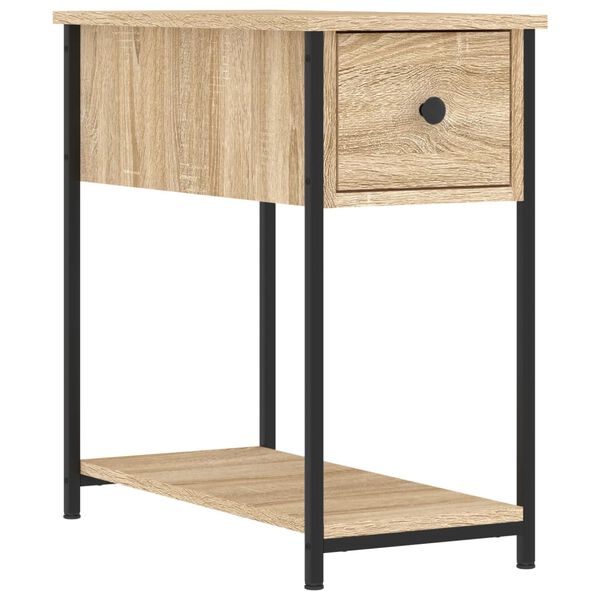 vidaXL Table de chevet ch&ecirc;ne sonoma 30x60x60 cm bois d'ing&eacute;nierie