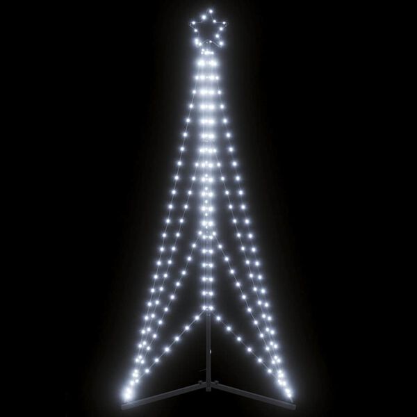 vidaXL Sapin de No&euml;l &agrave; LED 363 LED blanc froid 182 cm
