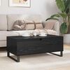 vidaXL Table basse Ch&ecirc;ne noir 90 x 50 x 36,5 cm Bois d'ing&eacute;nierie
