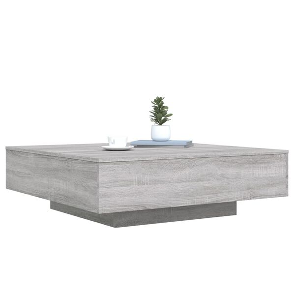 vidaXL Table basse sonoma gris 100x100x31 cm bois d'ing&eacute;nierie