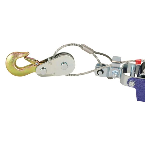 Carpoint Treuil manuel portable avec c&acirc;ble 800 kg Chrome
