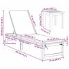 vidaXL Transat 2 pcs Marron Bois d'Acacia Massif