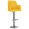 vidaXL Tabourets de bar lot de 2 jaune moutarde tissu