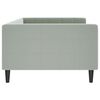 vidaXL Lit de repos sans matelas gris clair 100x200 cm velours