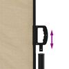 vidaXL Auvent lat&eacute;ral r&eacute;tractable beige 120x600 cm