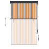 vidaXL Store roulant d'ext&eacute;rieur 100x250 cm Jaune et bleu