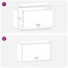 vidaXL Armoire murale pour garage Blanc 90 x 40 x 53 cm