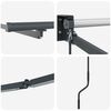 vidaXL Cadre de store r&eacute;tractable &eacute;lectrique Anthracite 4 &times; 3 m