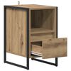 vidaXL Table de chevet 2 pcs Ch&ecirc;ne artisan 39,5 x 30 x 50 cm