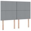 vidaXL Lit avec rangement et matelas Gris clair 140 x 190 cm Polyester