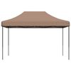 vidaXL Tente de r&eacute;ception pliable escamotable marron 410x279x315 cm