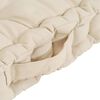 vidaXL Coussins de plancher de palette lot de 4 Beige Coton