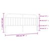 vidaXL T&ecirc;te de lit m&eacute;tal blanc 193 cm