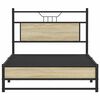 vidaXL Cadre de lit sans matelas ch&ecirc;ne sonoma 100x200 cm