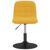 vidaXL Chaises pivotantes &agrave; manger lot de 4 jaune moutarde velours