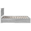 vidaXL Cadre de lit Gris Sonoma 160 x 200 cm Bois d'ing&eacute;nierie
