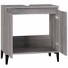 vidaXL Meuble d'&eacute;vier sonoma gris 58x33x60 cm bois d'ing&eacute;nierie