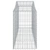 vidaXL Paniers &agrave; gabions arqu&eacute;s 2 pcs 200x50x80/100 cm Fer galvanis&eacute;