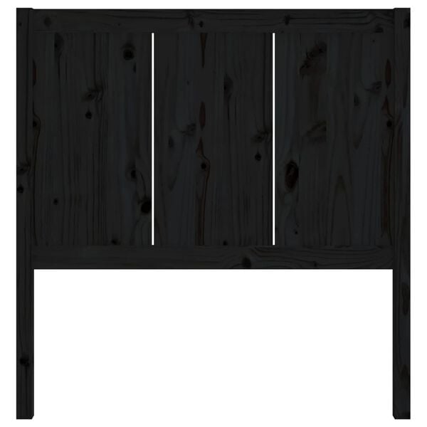 vidaXL Tête de lit Noir 95,5x4x100 cm Bois massif de pin