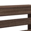 vidaXL Cache-radiateur ch&ecirc;ne marron 175x20x82 cm bois d'ing&eacute;nierie