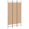 vidaXL Paravent &agrave; 3 panneaux Beige 120 x 220 cm Tissu