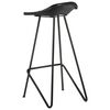 vidaXL Tabourets de bar lot de 2 noir cuir v&eacute;ritable