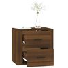 vidaXL Table de chevet murale Ch&ecirc;ne marron 50x36x47 cm