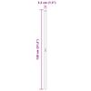 vidaXL Poteau de cl&ocirc;ture. 2 pcs Vert Acier peint par poudre
