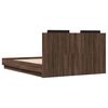 vidaXL Cadre de lit sans matelas ch&ecirc;ne marron 135x190 cm