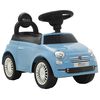 vidaXL Voiture &agrave; chevaucher Fiat 500 Bleu