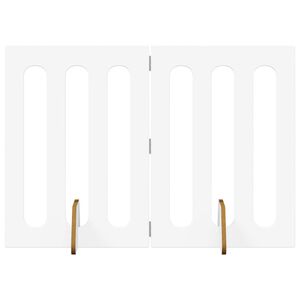 vidaXL Cl&ocirc;ture pliable pour animaux 2 pc Blanc 100,5 x 38 x 70 cm