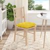 vidaXL Coussins de si&egrave;ge 4 pcs Jaune clair 40 x 40 x 12 cm tissu