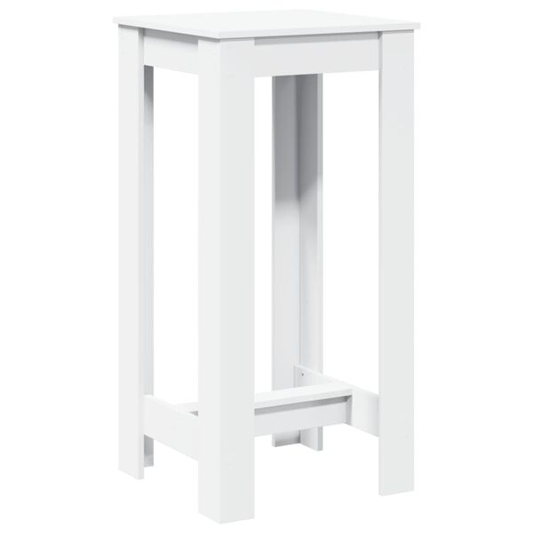 vidaXL Table de bar blanc 51x50x103,5 cm bois d'ingénierie