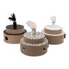 DISTRICT70 Jouet pour chats FIESTA Carton Blanc et marron